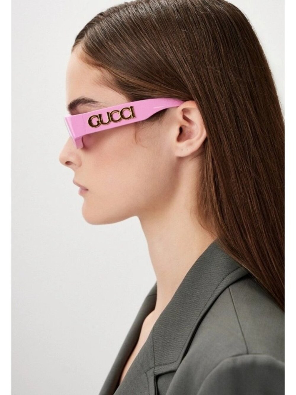 NEW GUCCI SUNGLASSES GG1771S 008 PINK WOMEN EYEWEAR GUCCI - Picture 4 of 11